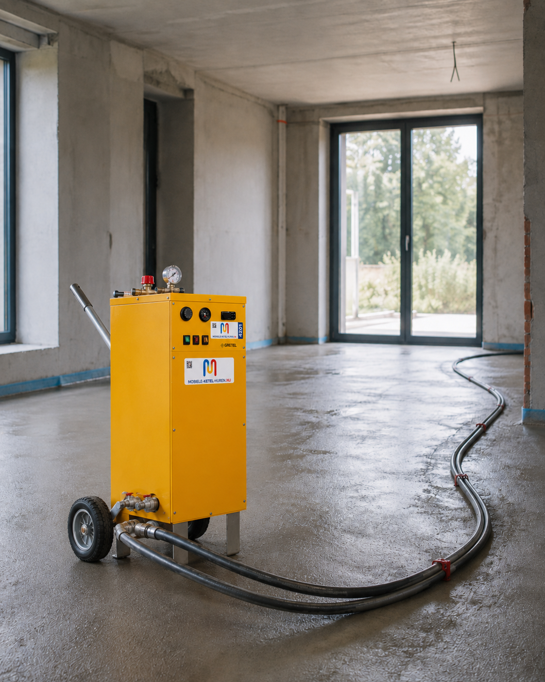 mobiele ketel chape drogen